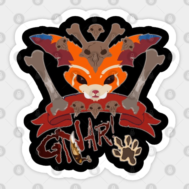 Gnar, the missing link Sticker by RejaDX